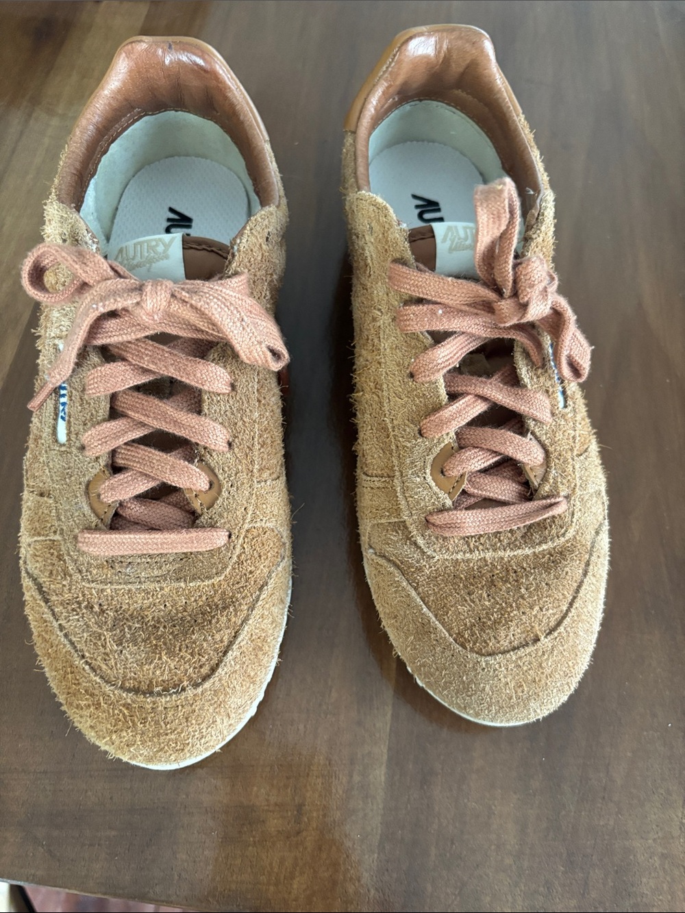Casual Suede Sneakers in Light Brown